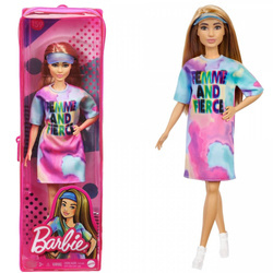 Barbie Lalka Fashionistas Sukienka tie-dye, daszek