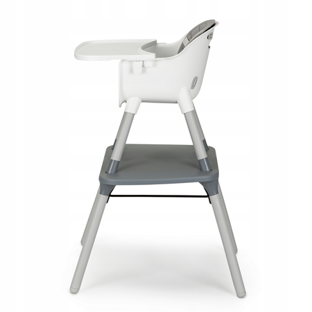 Krzesełko Fotelik ze stoliczkiem do karmienia dzieci 3w1 szary Ecotoys HC-435 GREY