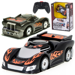 Samochód zdalnie sterowany Defier Climbing Car Auto RC na pilota Jeździ po ścianach pomarańczowy