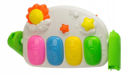 Mata edukacyjna dla dzieci muzyczne pianinko pianino pałąk grzechotki dla dzieci 3w1 