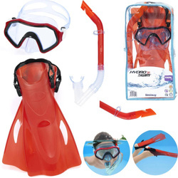 Zestaw do nurkowania dla dzieci czerwony maska rurka płetwy Bestway 25020