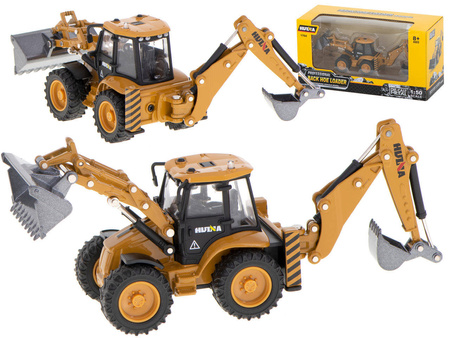 Koparko ładowarka złyżką skala 1:50 model metalowy 