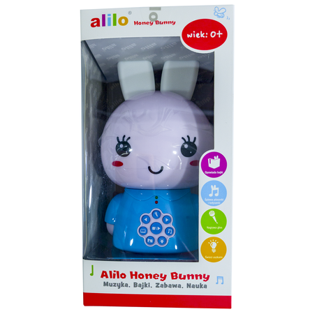 Interaktywny króliczek Alilo Honey Bunny G6 Lampka nocna Odtwarzacz MP3 fioletowy