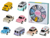 Zestaw metalowych samochodów dla dzieci Autka Retro Kolorowe pojazdy 8 elementów