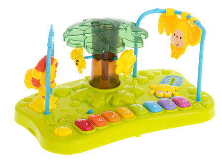 Krzesełko 2w1 stolik interaktywny z muzyką zielony