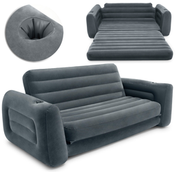 Wygodna dmuchana sofa Łóżko rozkładane Nadmuchiwany materac 2w1  INTEX 66552