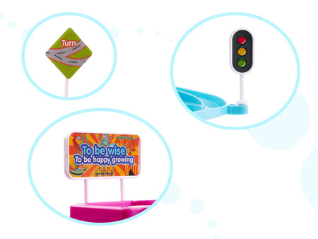 Tor samochodowy dinozaur dla dzieci Wyścig dinozaurów Interaktywna zabawka dla dzieci