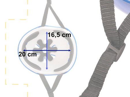 Zestaw Kask i ochraniacze niebieskie na rower rolki