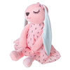 Pluszowa maskotka dla dzieci różowy króliczek sukienka 52 cm