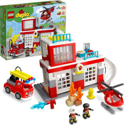 Lego DUPLO - Remiza strażacka i helikopter 10970
