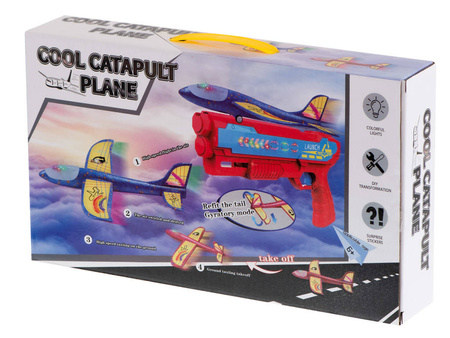 Automatyczna wyrzutnia styropianowych samolotów czerw-pom