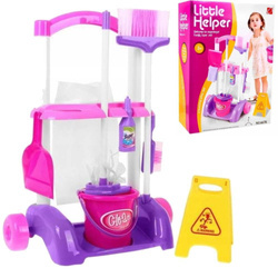 Zestaw do sprzątania dla dzieci wózek mop miotła dla małej gospodyni