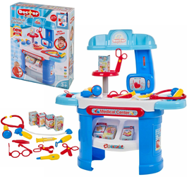 Zestaw Małego Lekarza Doktora dla dzieci Wózek z akcesoriami Gabinet lekarski