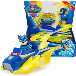 Psi Patrol Pojazd Chase Mighty Pups Charged up z figurką