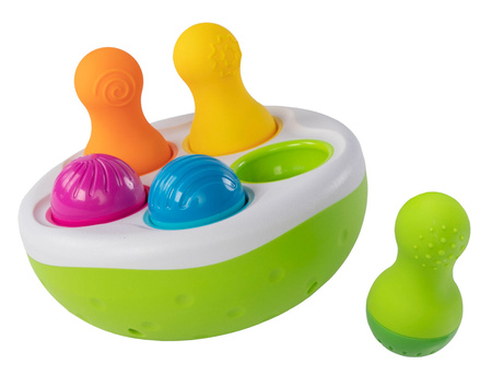 Kolorowe Wańki Wstańki SpinnyPins Sorter kształtów dla dzieci Fat Brain Toys FA248-1
