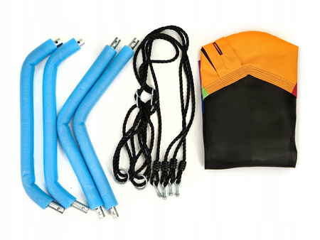 Sześciokątna huśtawka ogrodowa dla dzieci Bocianie gniazdo Ecotoys multikolor 95cm MIR6023 MULTI