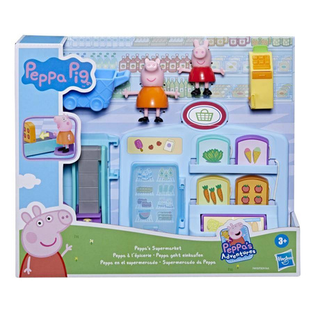 Świnka Peppa Zestaw z figurką - Supermarket +2 fugurki 