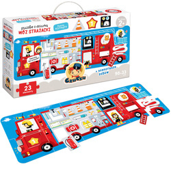 Czu Czu Puzzle z dziurką - Wóz strażacki 23 elementy