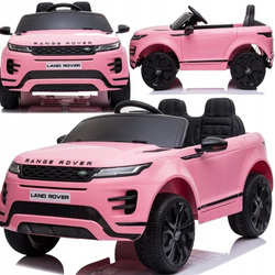 Samochód na akumulator Range Rover Evoque pojazd elektryczny Auto dla dzieci światła LED 2 silniki różowy pilot