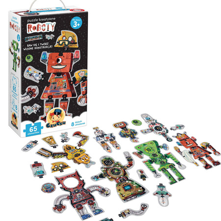 CzuCzu Puzzle kreatywne - Roboty - 8 układanek 