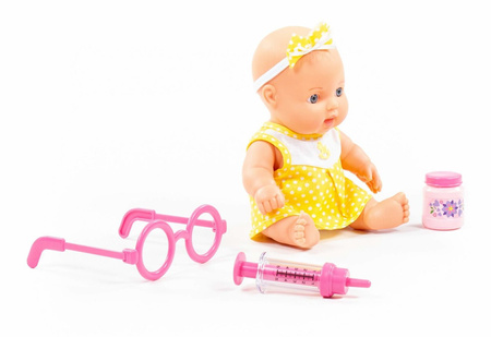 Lalka Bobas Lekarz z akcesoriami dla dzieci Opieka nad dzieckiem WADER - POLESIE 78308