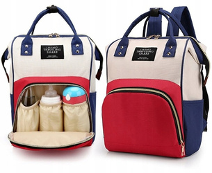 Torba do wózka plecak na pieluchy i przybory organizer dla mamy i taty 3w1