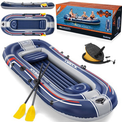 Dmuchany ponton z wiosłami i pompką 4-osobowy 307x126 cm Bestway