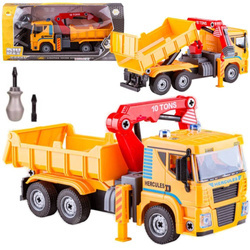 Zestaw majsterkowicza wywrotka do skręcania i rozkręcania dla dzieci 80 el