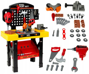 Warsztat małego majsterkowicza dla dzieci z narzędziami 39 akcesoriów