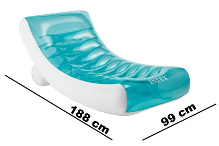 Dmuchany fotel materac leżak 188x99cm INTEX 58856