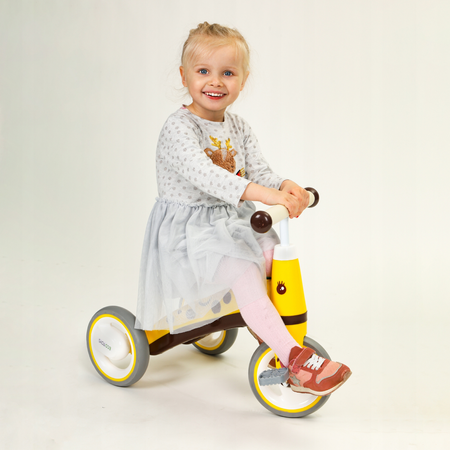 Rowerek biegowy z pedałami Rower trójkołowy dla dzieci Ecotoys żółty LC-V1850 YELLOW