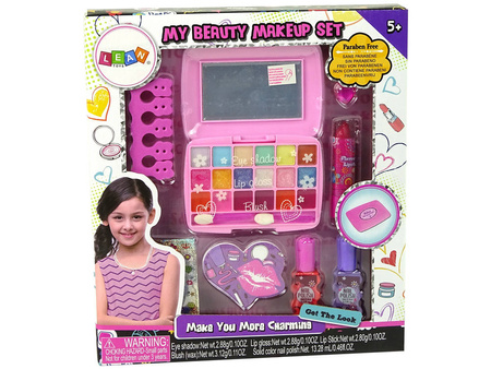 Zestaw piękności kosmetyki do malowania makijaż dla dzieci paletka cienie błyszczyki lakiery
