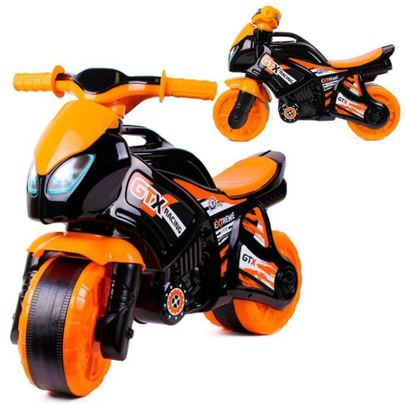 Jeździk motorek biegowy dla dzieci pomarańczowy motor Technok 5767