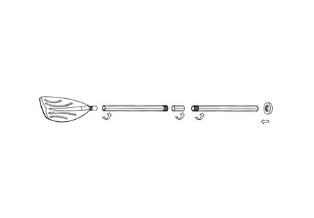 Jednopiórowe 2 wiosła do pontonu 122cm INTEX 59623