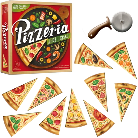 Rodzinna gra towarzyska Pizzeria Nasza Księgarnia Jedz i graj
