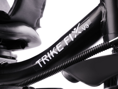 Szary rowerek trójkołowy dla dzieci Spacerówka Trike FIX LITE 360 stopni