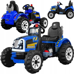 Elektryczny traktor na akumulator dla dzieci Kingdom 2 silniki dźwięk