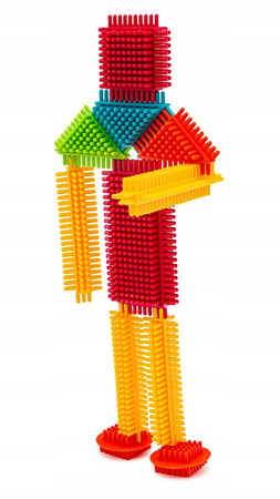 Zestaw klocków konstrukcyjnych dla dzieci Jeżyki Grzebyki Wafle 200 elementów