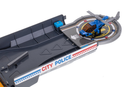 Duży rozkładany transporter Wóz Policyjny Parking Policja Garaż dla dzieci z akcesoriami