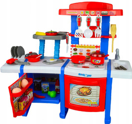 Duża interaktywna kuchnia dla dzieci Dźwięk Światło Akcesoria