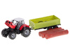 Traktor z przyczepą do transportu drewna Ciągnik