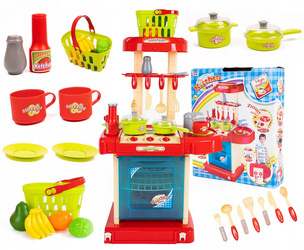 Kuchnia kuchenka dla dzieci koszyk walizka akcesoria