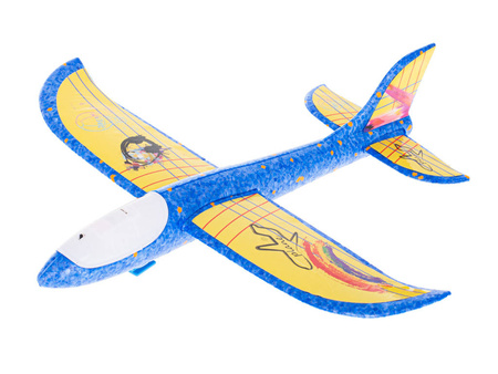 Pistolet automayczna wyrzutnia samolotów - LED czerw-niebies