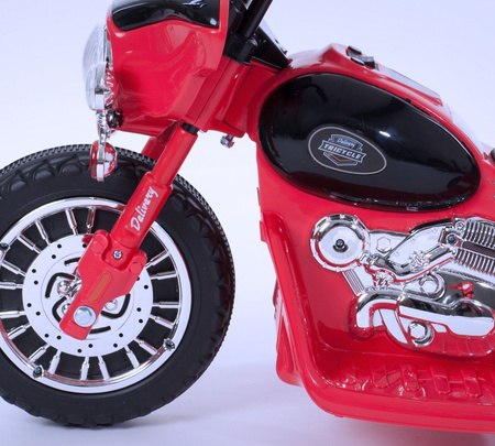 Policyjny motocykl elektryczny Motor na akumulator dla dzieci Dwa biegi czerwony JT568