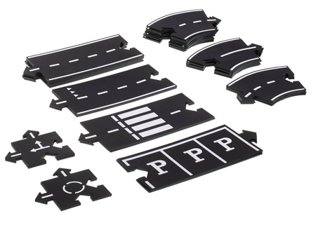 Kreatywne puzzle dla dzieci droga jezdnia 2w1 40 elementów