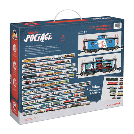 CzuCzu Puzzle Układam Pociągi 104 elementy + plakat