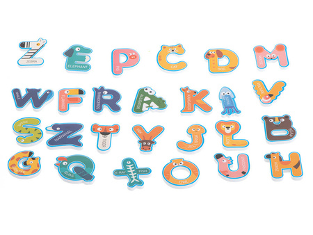  Naklejki puzzle piankowe do kąpieli wanny alfabet + liczby