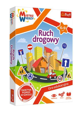 Gra edukacyjna Ruch drogowy dla dzieci Mistrz Wiedzy Trefl