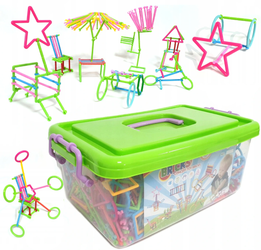 Zestaw słomek konstrukcyjnych do budowania Edukacyjne klocki konstrukcyjne dla dzieci 2500 elementów