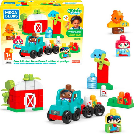 Mega Bloks Green Town - EkoFarma 52 elementy